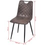 Dining chairs 2 units dark brown synthetic leather by , dining chairs - Ref: Foro24-243015, Price: 160,99 €, Discount: %