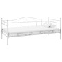 White metal sofa bed frame 90x200 cm by , Beds and slatted bases - Ref: Foro24-60799, Price: 474,54 €, Discount: %