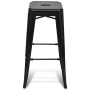 Kitchen stools 2 units of black steel by , Kitchen stools - Ref: Foro24-240926, Price: 141,99 €, Discount: %