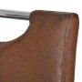 Dining chairs 2 units brown synthetic leather by , dining chairs - Ref: Foro24-241300, Price: 229,22 €, Discount: %