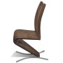 Dining chairs 2 units brown synthetic leather by , dining chairs - Ref: Foro24-241300, Price: 229,22 €, Discount: %