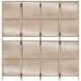 Biombo de 4 paneles ratán sintético beige de , Divisores de ambientes - Ref: Foro24-365395, Precio: 114,85 €, Descuento: %