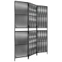 3-panel black synthetic rattan screen by , Room dividers - Ref: Foro24-365388, Price: 85,83 €, Discount: %