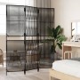 3-panel black synthetic rattan screen by , Room dividers - Ref: Foro24-365388, Price: 85,83 €, Discount: %