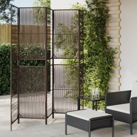 5-panel brown synthetic rattan screen by , Room dividers - Ref: Foro24-365397, Price: 144,99 €, Discount: %