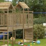 Children's playhouse with climbing wall made of pine wood, 53x110.5x214 cm. by , Swings and play structures - Ref: Foro24-826...