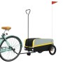 Bicycle trailer, black and yellow iron, 30 kg by , Bicycle trailers - Ref: Foro24-94057, Price: 75,01 €, Discount: %