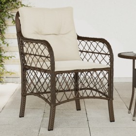 Garden chairs with cushions, 2 units, synthetic brown rattan by , Garden chairs - Ref: Foro24-365154, Price: 189,52 €, Discou...