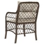 Garden chairs with cushions, 2 units, synthetic brown rattan by , Garden chairs - Ref: Foro24-365154, Price: 189,52 €, Discou...