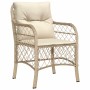 Garden armchairs with cushions 2 units synthetic rattan beige by , Garden chairs - Ref: Foro24-365156, Price: 270,16 €, Disco...