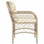 Garden armchairs with cushions 2 units synthetic rattan beige by , Garden chairs - Ref: Foro24-365156, Price: 270,16 €, Disco...