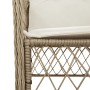 Garden armchairs with cushions 2 units synthetic rattan beige by , Garden chairs - Ref: Foro24-365156, Price: 270,16 €, Disco...