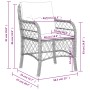 Garden armchairs with cushions 2 units synthetic rattan beige by , Garden chairs - Ref: Foro24-365156, Price: 270,16 €, Disco...