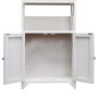 Mueble de baño madera de paulownia blanco 46x24x116 cm de vidaXL, Taquillas y armarios de almacenamiento - Ref: Foro24-284109...