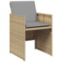 Sillones jardín con cojines 4 uds ratán sintético beige mezcla de , Sillas de jardín - Ref: Foro24-364938, Precio: 203,61 €, ...