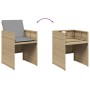 Sillones jardín con cojines 4 uds ratán sintético beige mezcla de , Sillas de jardín - Ref: Foro24-364938, Precio: 203,61 €, ...