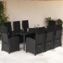 9-piece garden dining set with black synthetic rattan cushions by , Garden sets - Ref: Foro24-3212541, Price: 1,00 €, Discoun...