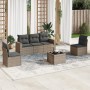 6-piece garden furniture set with gray synthetic rattan cushions by , Modular outdoor sofas - Ref: Foro24-3251137, Price: 438...