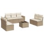 Gartensofa-Set mit beigen Kissen 8 Stück PE-Rattan von , Modulare Sofas für den Außenbereich - Ref: Foro24-3251175, Preis: 58...