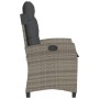 Sillones reclinable jardín y cojines 2 uds ratán sintético gris de , Sillas de jardín - Ref: Foro24-365219, Precio: 291,99 €,...