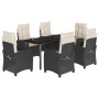 7-piece garden dining set with black synthetic rattan cushions by , Garden sets - Ref: Foro24-3212737, Price: 876,90 €, Disco...