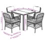 Set comedor de jardín 5 piezas con cojines ratán sintético gris de , Conjuntos de jardín - Ref: Foro24-3212031, Precio: 469,9...