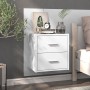 Glossy white wall bedside table by vidaXL, Nightstands - Ref: Foro24-811001, Price: 51,32 €, Discount: %