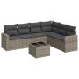 7-piece garden sofa set with gray PE rattan cushions by , Modular outdoor sofas - Ref: Foro24-3251357, Price: 516,02 €, Disco...