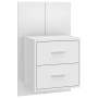 Mesita de noche de pared blanco brillante de vidaXL, Mesitas de noche - Ref: Foro24-811001, Precio: 51,32 €, Descuento: %