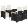 Set de muebles jardín 5 pzas con cojines ratán sintético negro de , Conjuntos de jardín - Ref: Foro24-3212948, Precio: 576,40...