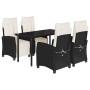 Set de muebles jardín 5 pzas con cojines ratán sintético negro de , Conjuntos de jardín - Ref: Foro24-3212955, Precio: 599,99...