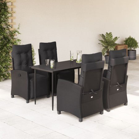 5-piece garden furniture set with black synthetic rattan cushions by , Garden sets - Ref: Foro24-3212962, Price: 749,15 €, Di...