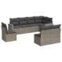 Garden sofa set 8 pieces and gray synthetic rattan cushions by , Modular outdoor sofas - Ref: Foro24-3251407, Price: 549,35 €...