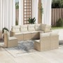 Garden sofa set with beige cushions 8 pcs PE rattan by , Modular outdoor sofas - Ref: Foro24-3251405, Price: 644,59 €, Discou...