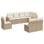 Gartensofa-Set mit beigen Kissen 8 Stück PE-Rattan von , Modulare Sofas für den Außenbereich - Ref: Foro24-3251405, Preis: 64...