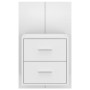 Glossy white wall bedside table by vidaXL, Nightstands - Ref: Foro24-811001, Price: 51,32 €, Discount: %