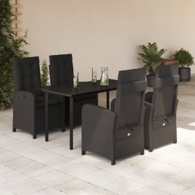 5-piece garden furniture set with black synthetic rattan cushions by , Garden sets - Ref: Foro24-3212323, Price: 647,36 €, Di...