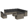 14-piece garden sofa set with gray synthetic rattan cushions by , Garden sets - Ref: Foro24-3250339, Price: 856,03 €, Discoun...