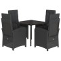 Set de muebles jardín 5 pzas con cojines ratán sintético negro de , Conjuntos de jardín - Ref: Foro24-3212536, Precio: 625,70...