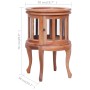 Solid natural mahogany wood display cabinet 50x50x76 cm by vidaXL, Side tables - Ref: Foro24-283844, Price: 221,18 €, Discoun...