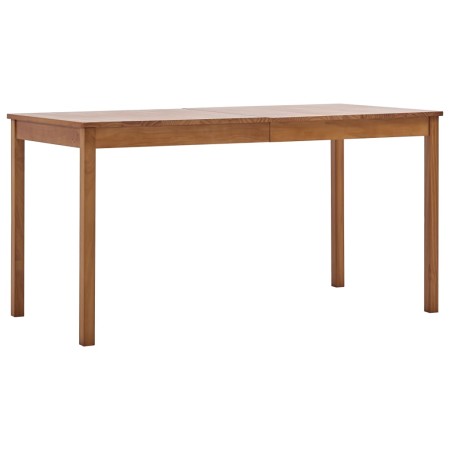 Mesa de comedor de madera de pino marrón miel 140x70x73 cm de vidaXL, Mesas de cocina y de comedor - Ref: Foro24-283398, Prec...