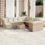 Garden sofa set 12 pieces and brown synthetic rattan cushions by , Garden sets - Ref: Foro24-3250457, Price: 860,77 €, Discou...