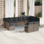 Set mit 12 Gartensofas mit Kissen synthetisches Rattangrau von , Gartensets - Ref: Foro24-3250209, Preis: 696,10 €, Rabatt: %