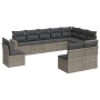 10-piece garden sofa set with gray synthetic rattan cushions by , Modular outdoor sofas - Ref: Foro24-3251447, Price: 660,93 ...