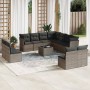 12-piece garden sofa set with gray synthetic rattan cushions by , Garden sets - Ref: Foro24-3249669, Price: 752,56 €, Discoun...