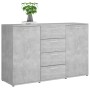 Aparador de madera contrachapada gris hormigón 120x35,5x75 cm de , Aparadores - Ref: Foro24-801332, Precio: 159,79 €, Descuen...