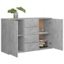 Aparador de madera contrachapada gris hormigón 120x35,5x75 cm de , Aparadores - Ref: Foro24-801332, Precio: 159,79 €, Descuen...