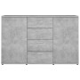 Aparador de madera contrachapada gris hormigón 120x35,5x75 cm de , Aparadores - Ref: Foro24-801332, Precio: 159,79 €, Descuen...