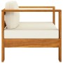 Garden furniture 4 pcs cushions cream acacia wood by , Garden sets - Ref: Foro24-3057929, Price: 671,53 €, Discount: %