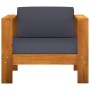 Garden furniture 4 pcs dark gray acacia wood cushions by , Garden sets - Ref: Foro24-3057948, Price: 687,16 €, Discount: %